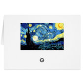 Farbe nach Zahlen: Die Starry Night Card (Rückseite Horizontal)