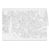 Farbe nach Zahlen: Die Starry Night Card (Vorderseite (Horizontal))