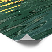 Farbe nach Zahlen in Wasserfarben. Poster (Ecke)