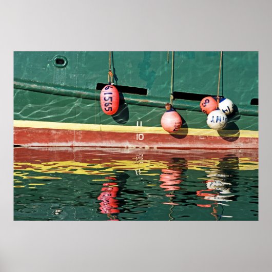 Farbe nach Zahlen in Wasserfarben. Poster (Vorne)