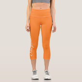 FARBE Name orange Yoga capri Leggings (Vorderseite)
