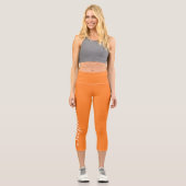 FARBE Name orange Yoga capri Leggings (Vorderseite)