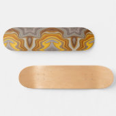 Farbe naranja con tonos de crudo skateboard (Horizontal)