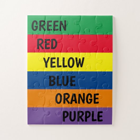 Farbe nennt 30 Stück Puzzle (Vertikal)