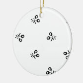 Farbe Neueste benutzerdefinierte TextLogo-Keramik- Keramik Ornament (Links)