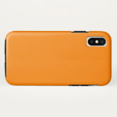 Farbe Orange Case-Mate iPhone Hülle (Rückseite (Horizontal))