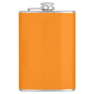 Farbe Orange Flachmann