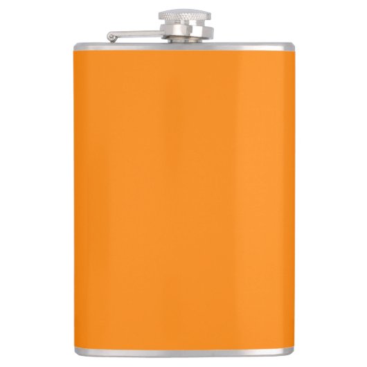 Farbe Orange Flachmann (Vorderseite)