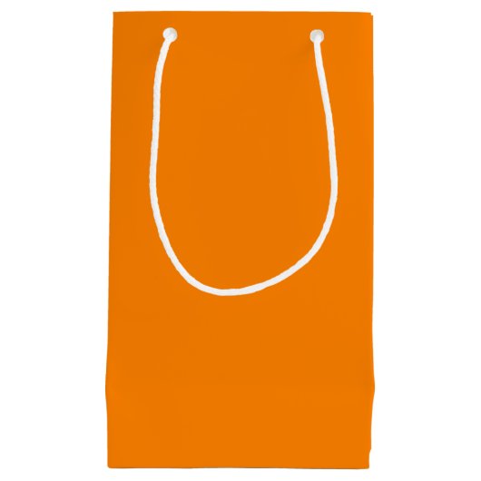 Farbe Orange Kleine Geschenktüte (Vorderseite)