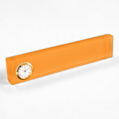 Farbe Orange Namensplakette