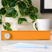 Farbe Orange Namensplakette