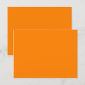 Farbe Orange Postkarte (Vorne/Hinten)