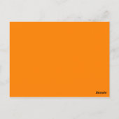 Farbe Orange Postkarte (Rückseite)