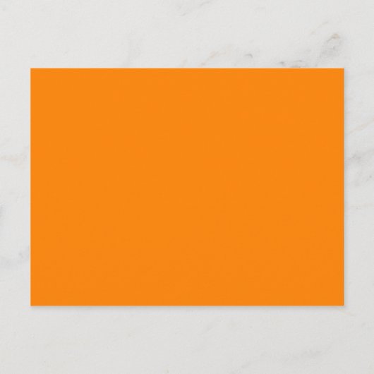 Farbe Orange Postkarte (Vorderseite)