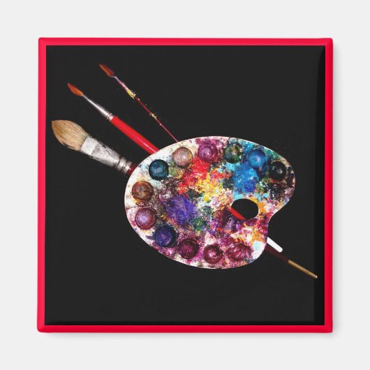FARBE PALETTE, Maler Magnet (Vorne)