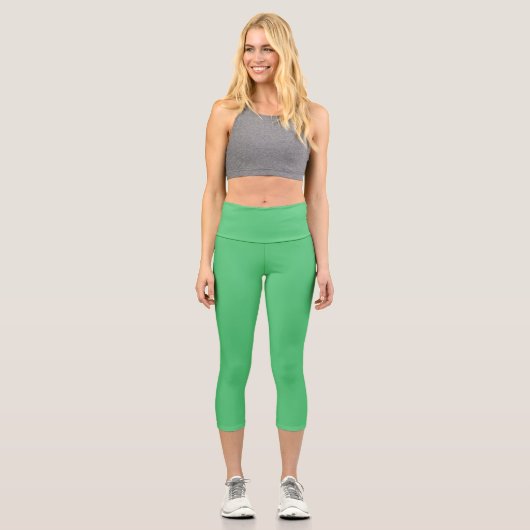 Farbe Paris grün Capri Leggings (Vorderseite)