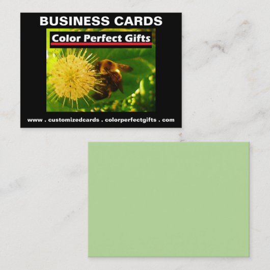 Farbe perfekt Geschenke Werbung Visitenkarte (Vorne/Hinten)