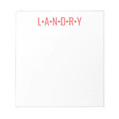 Farbe: Personalisierter Notepad mit Namen Notizblock (Vorderseite)