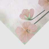 Farbe pfirsichfarben Rosa Blume Blumendekoupage Seidenpapier (Ausschnitt)