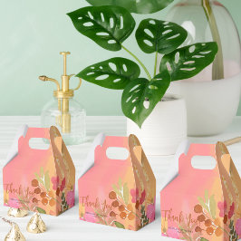 Farbe pfirsichrosa Garten Blüten Geschenkschachtel