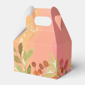 Farbe pfirsichrosa Garten Blüten Geschenkschachtel (Rückseite)