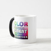 Farbe: Pigment der Fantasie FARBVERÄNDERUNG Tasse (Vorderseite Links)