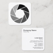 Farbe Quadratische Visitenkarte (Vorne/Hinten)