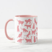 Farbe Rosa der Katzen Tasse (Links)