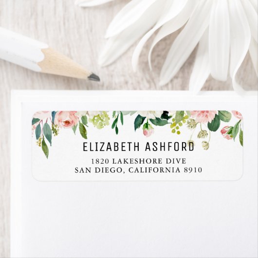 Farbe Rosa Pfirsich Blumengarten Anschrift (Insitu)