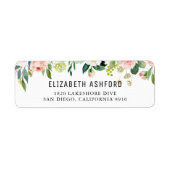 Farbe Rosa Pfirsich Blumengarten Anschrift (Vorne)