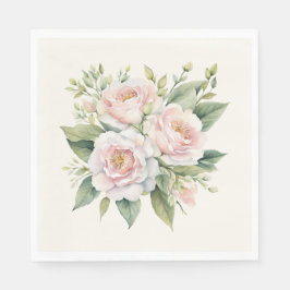 Farbe Rosa Rose Bouquet Serviette