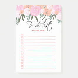 Farbe Rosa und Pfirsichblüte Post-it Klebezettel