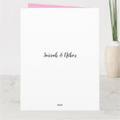 Farbe Rosa und Punk Dankeskarte (Rückseite)