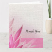 Farbe Rosa und Punk Dankeskarte (Vorderseite)