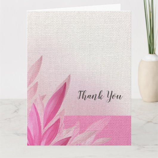 Farbe Rosa und Punk Dankeskarte (Vorderseite)