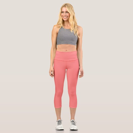 Farbe rot capri leggings (Vorderseite)