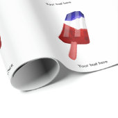 Farbe Rot und Blau Geschenkpapier (Rolleneckpunkt)