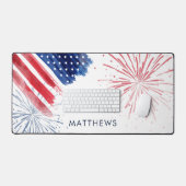 Farbe Rot Weiß und Blau Schreibtischunterlage (Tastatur & Maus)