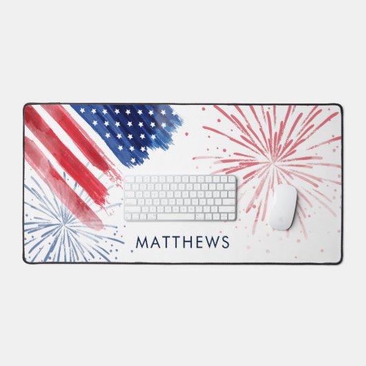 Farbe Rot Weiß und Blau Schreibtischunterlage (Tastatur & Maus)