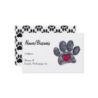 Farbe Schwarzer Hund Paw Print Red Heft Custom