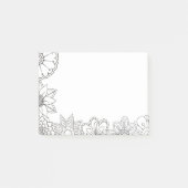 Farbe selbst Erwachsenenmuster Post-it Klebezettel (Vorderseite)