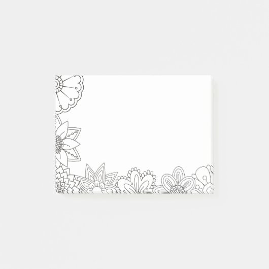 Farbe selbst Erwachsenenmuster Post-it Klebezettel (Vorderseite)