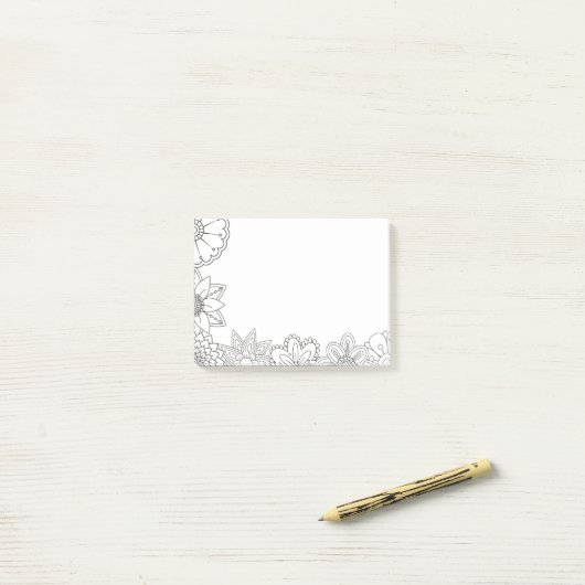 Farbe selbst Erwachsenenmuster Post-it Klebezettel (Auf Schreibtisch)