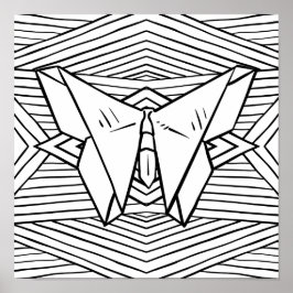 Farbe selbst oder als Schwarz-Weiß-Kunst Poster