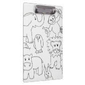 Farbe Sie besitzen Zootiere Klemmbrett (Rechts)