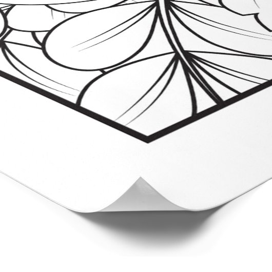 Farbe Sie selbst salzig, aber süß Poster (Ecke)