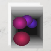 Farbe Spaß optische Illusion Unendlichkeit Spheres (Vorne/Hinten)