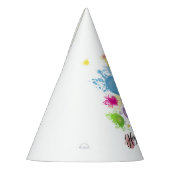 Farbe Splash Birthday Balloons Partyhütchen (Links)
