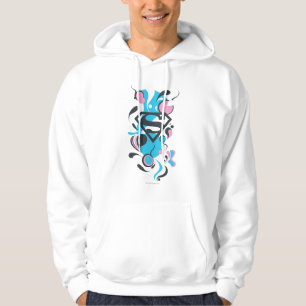 Farbe Splash Blau Hoodie