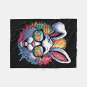Farbe Splash Oster Bunny Egg Jagd Bright Artis Fleecedecke (Vorderseite (Horizontal))